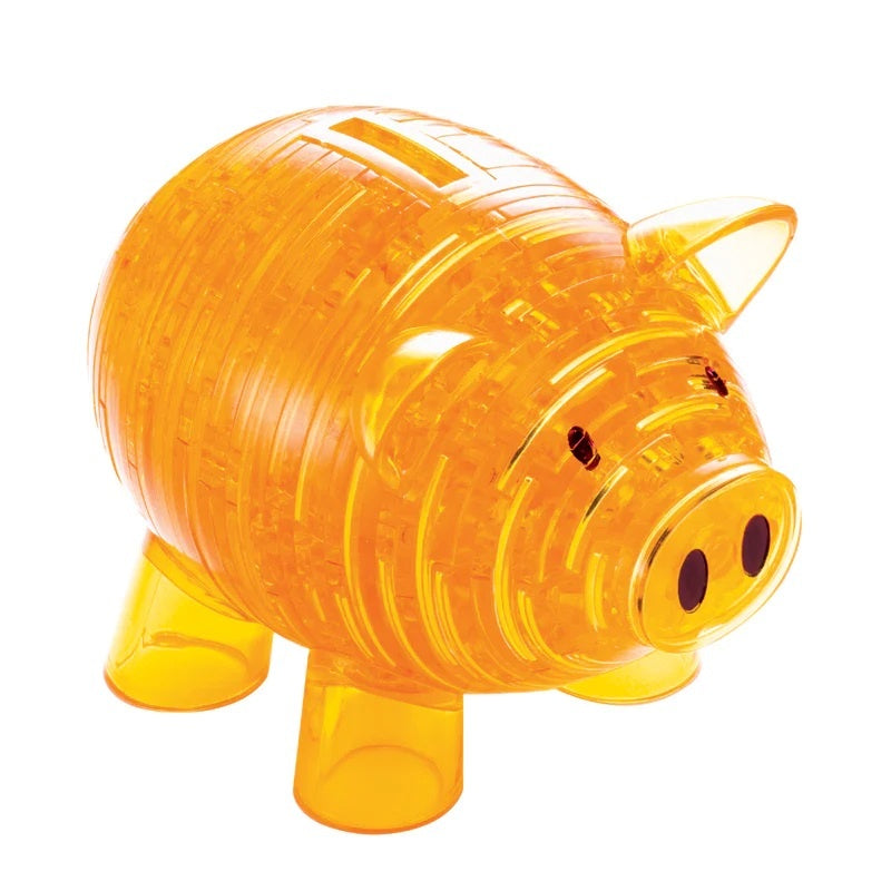 3D Crystal Puzzle Deluxe: Piggy Bank (gold)
