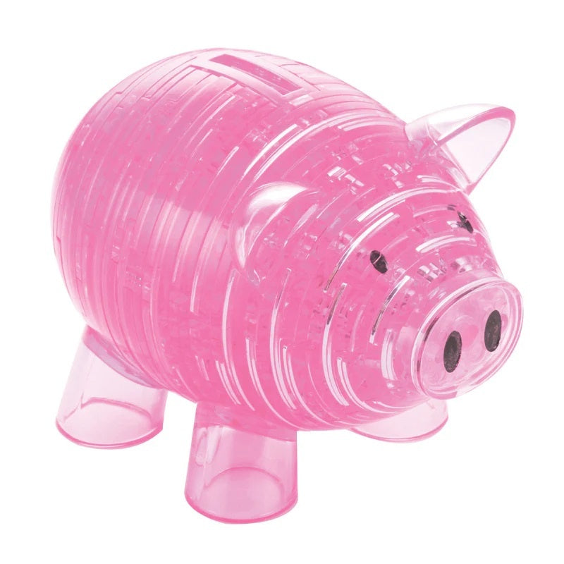 3D Crystal Puzzle Deluxe: Piggy Bank (pink)