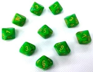 CHX: Vortex Dice (10 d10): Slime w/Yellow
