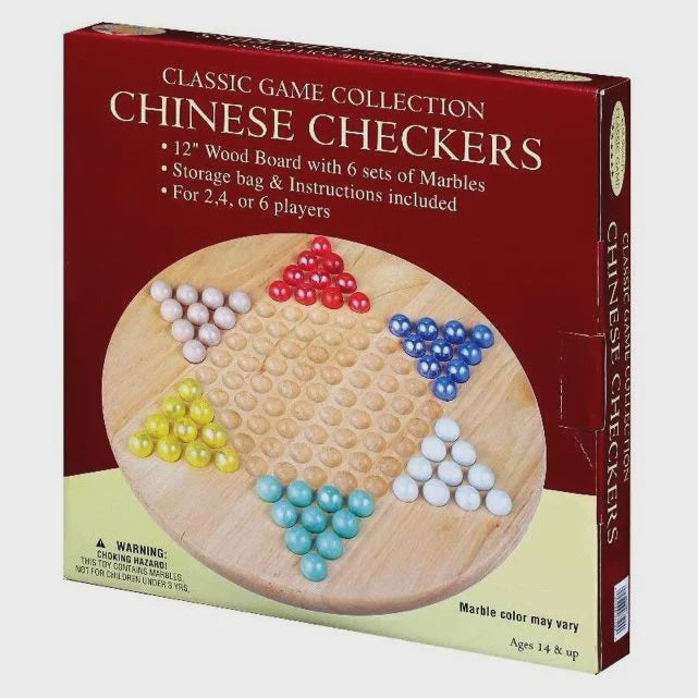 CGC: Chinese Checkers w/ marbles [12"] (wooden board)