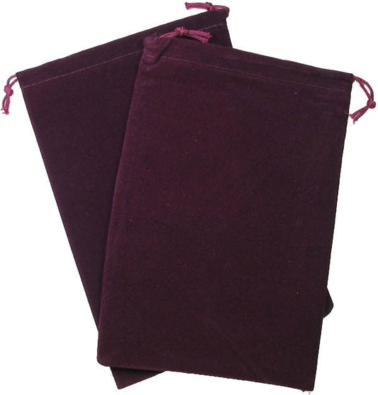 Suedecloth Dice Bag - Burgundy (Large)