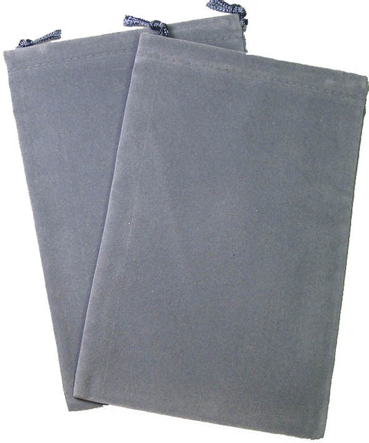 Suedecloth Dice Bag - Grey (Small)