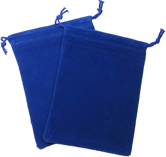 Suedecloth Dice Bag - Blue (Small)