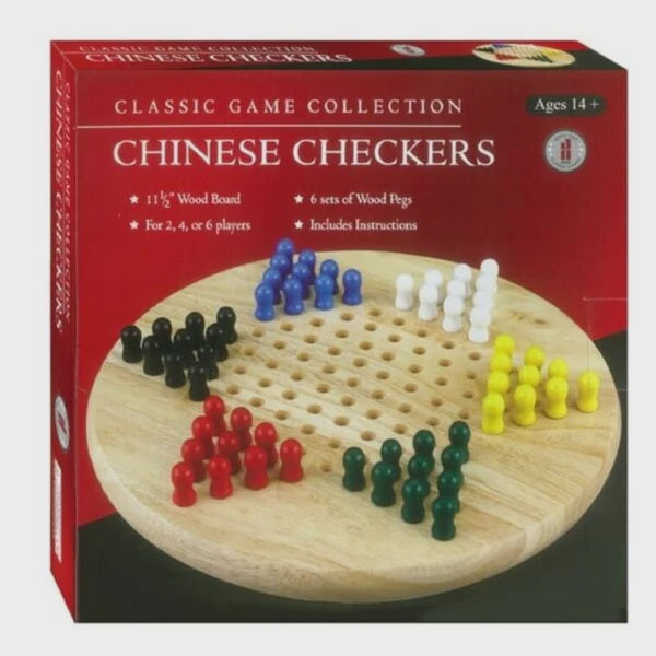 CGC: Chinese Checkers w/ pegs [11.5"] (wooden board)