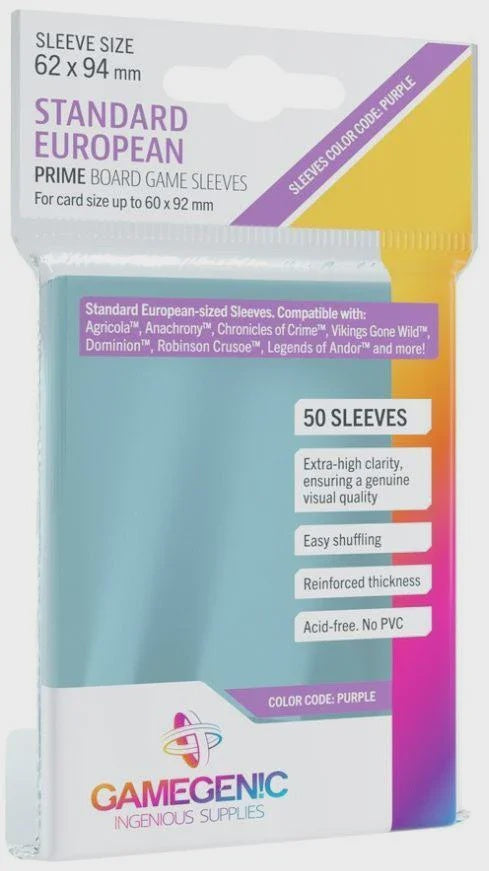 GG: Prime European Sleeves [62x94mm] (50)