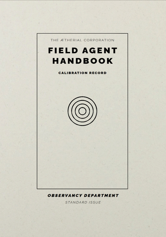 Field Agent Handbook: Calibration Record