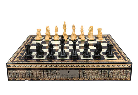 Ebony Finish/Boxwood 95mm Wood Double Weighted/Mosaic 20"