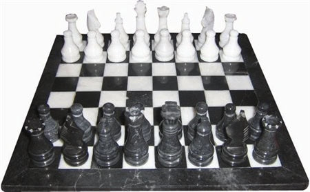 P&G: Onyx Chess Set (b/w) [12"]