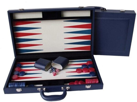 Dal Rossi Blue Backgammon 15″ PU Leather