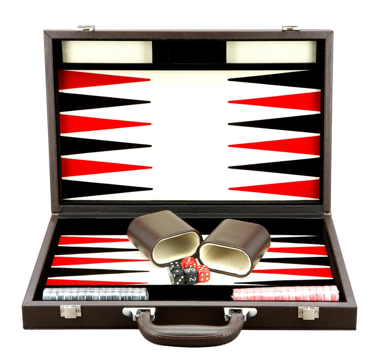 Dal Rossi Brown Backgammon 15" PU Leather